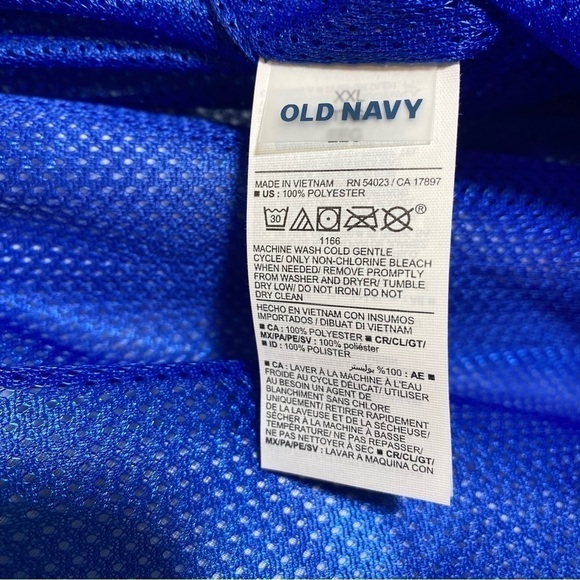 Old Navy men's size XXL novelty parrot print on blue swim trunks - Picture 5 of 5